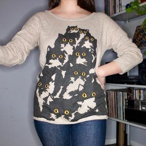 Knit cat sweater